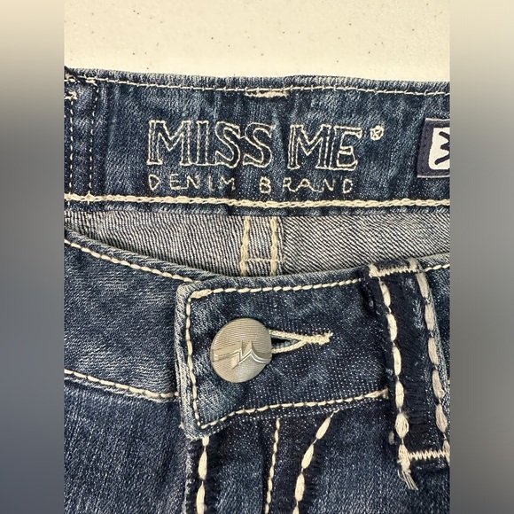 Miss Me Jeans Irene Capri Distressed Flap‎ Pockets Size 30 NWT - Picture 10 of 14